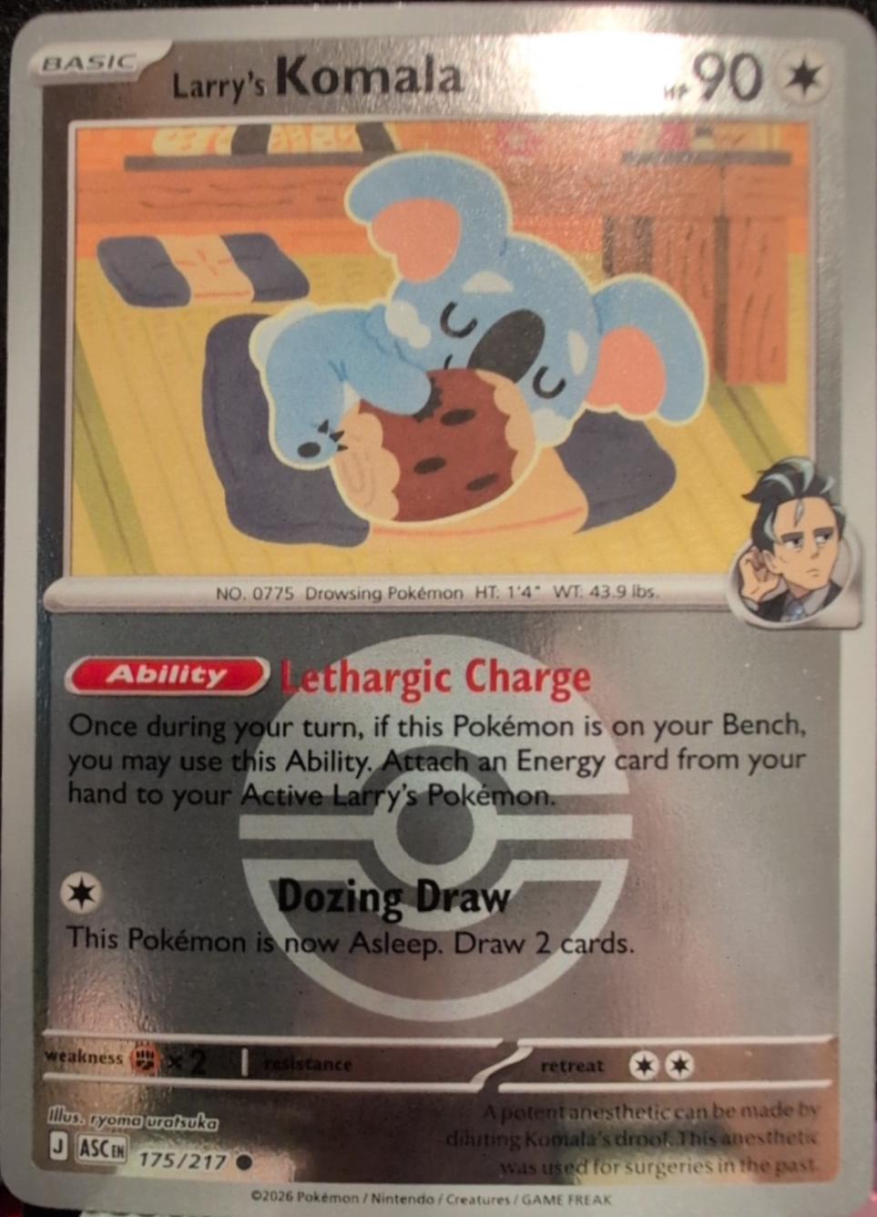 Ascended Heroes Larry's Komala [Ball] Pokémon card